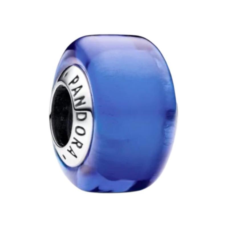 Pandora Logo Engraving Design Sterling Silver Necklace/Pendant Women s Blue 793105C00 синий