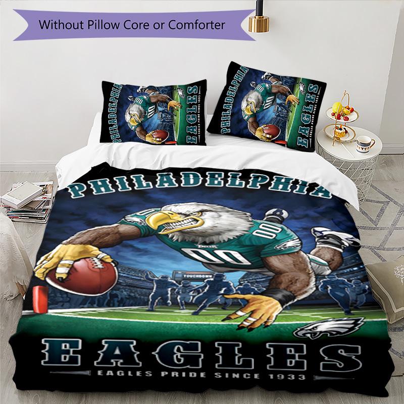 Philadelphia 3-teiliges Bettwäsche-Set Bettbezug Verschluss Enthält 1 Bettbezug & 2 Kissenbezüge für Alle Jahreszeiten Schlafzimmer Zuhause Wohnheim Dekor
