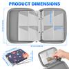 10 Pages 80 Card Slot Card Pack Portable Card Storage Bag with Zipper Large Capacity Game Card Holder Collection Book for Adult