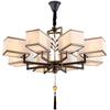 Modern Chinese Zen Square Chandelier for Living Room, Bedroom, or Tea Room