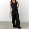 Fashion Wind Fashion New Arrival V-neck Sleeveless Vest Pants Two-piece Set V-Neck Vest and Pants Set