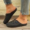 2025 New Summer Hot Sale Women's Outdoor Casual Closed Toe Sandals Hollow Floral Ladies Slippers for Daily Zapatos De Mujer