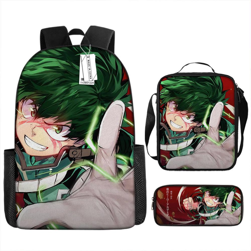 Around My Hero Academia My Hero Academia School Bag New Burden Reduction Spine Protection Elementary School Backpack