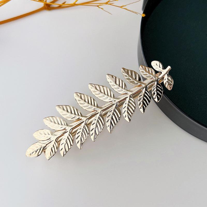 Bride Leaf Hairband Party Metal Leaf Hair Accessory Elegant Crown Headband Leaf Hairpin