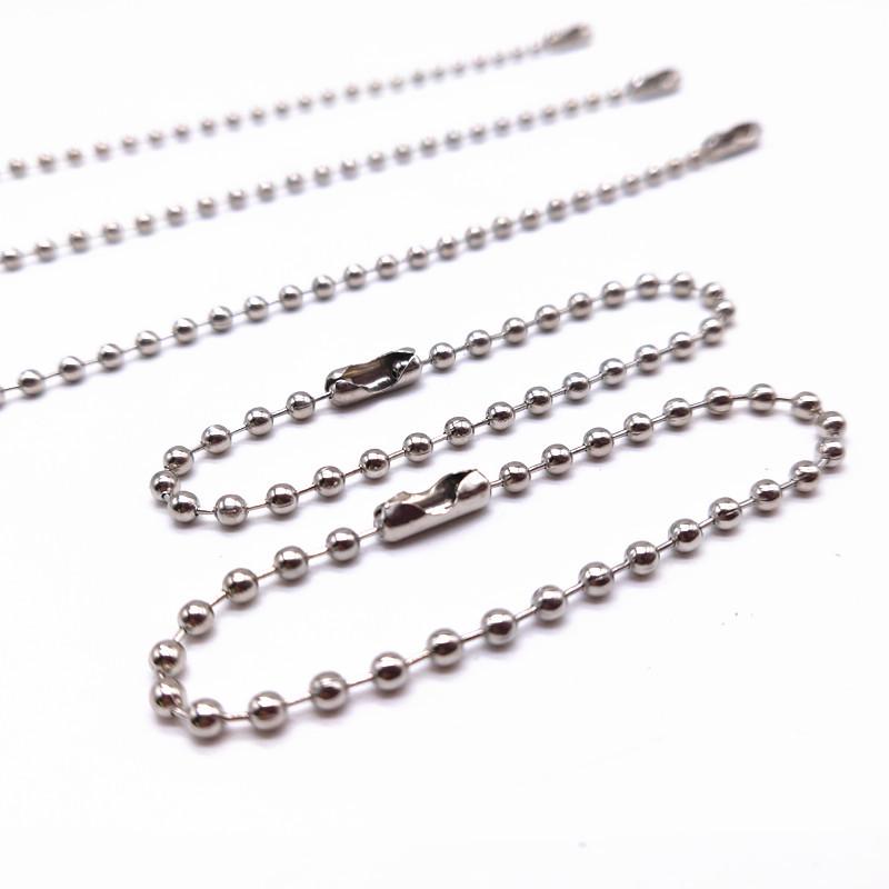 Metal Ball Bead Chain for DIY Nameplates, Jewelry, Toys & Keychains