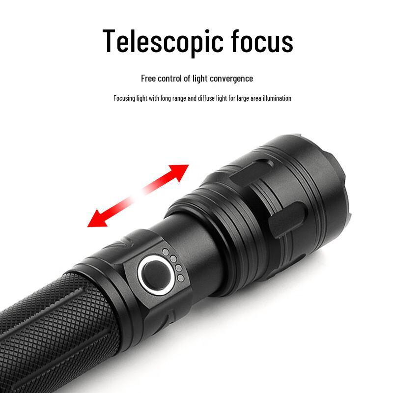 UOSU P50 Rechargeable Aluminum LED Flashlight