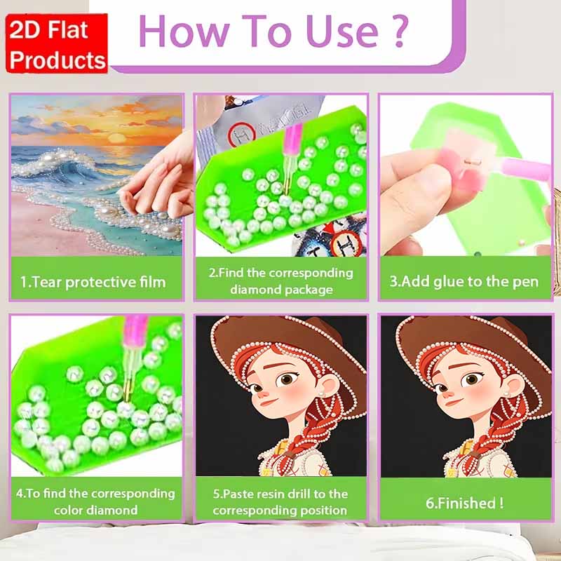 Disney Pearl Painting Toy Story Trish Art Kit Adult Beginner Home Wall Decor Special Shape