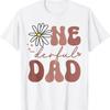 One Derful Dad Wild Daisy First Birthday Family Party T Shirt