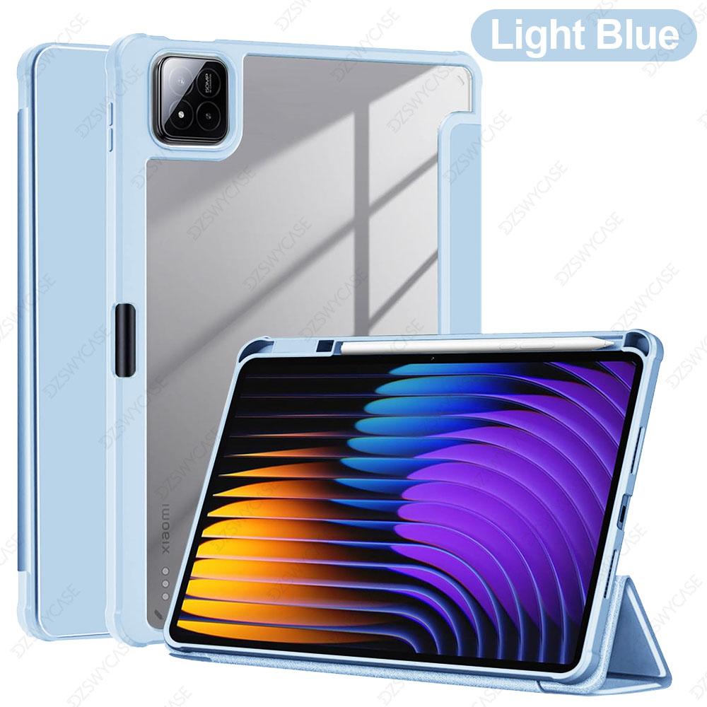 Case for Xiaomi Pad 7/8 Pro/Pad 7/8 11.2 inch ,with Pencil Holder Case Cover Shockproof Cover with Clear Transparent Back Shell