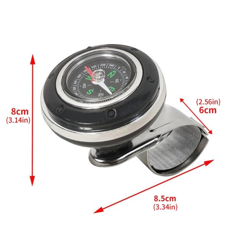 Strong Plastic & Iron Steering Wheel Knob with Integrated Navigator Ergonomic Steering Wheel Spinner for Smooth Control