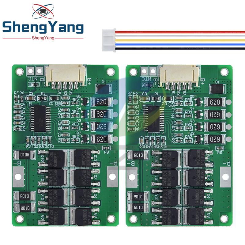 TZT 4S 20A 12.8V 14.4V 32650 32700 Lifepo4 Battery Balanced BMS for Electric Boat Uninterrupted Power Supply 12V Car Battery