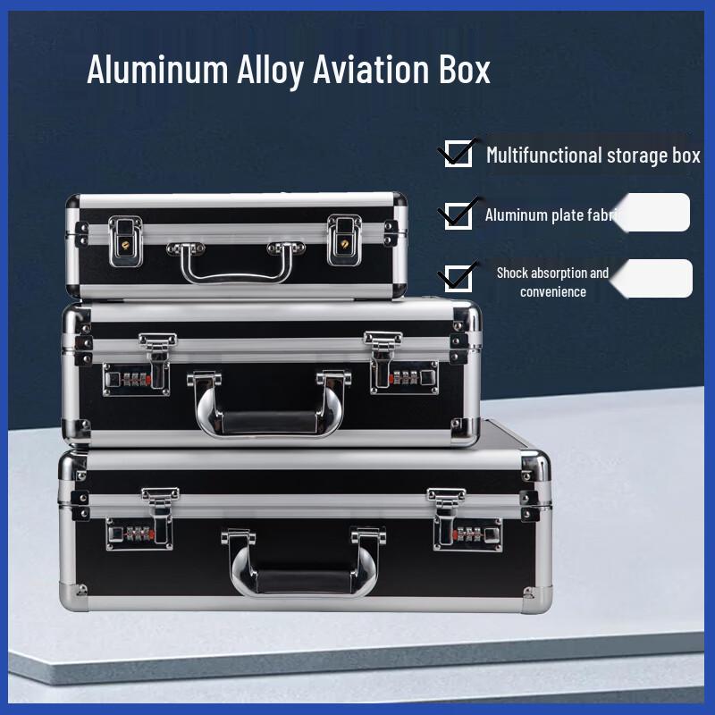 Tragbare Aufbewahrungsbox mit Zahlenschloss aus Aluminiumlegierung