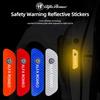 4Pcs Car Door Stickers Safety Warning Reflective Mark For Giulia MiTo 147 Giulietta 156 159 Stelvio Brera Stradale 4C
