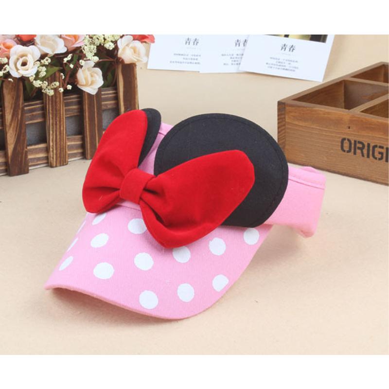 Children Hat Cute Bow Sunscreen Empty Top Hats for Girls Summer Outdoor Sun Protection Visor Hat Girl's Gifts