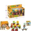 Plants Vs Zombies Toy Car Set With Launching And Light Features For Kids Interactive Play