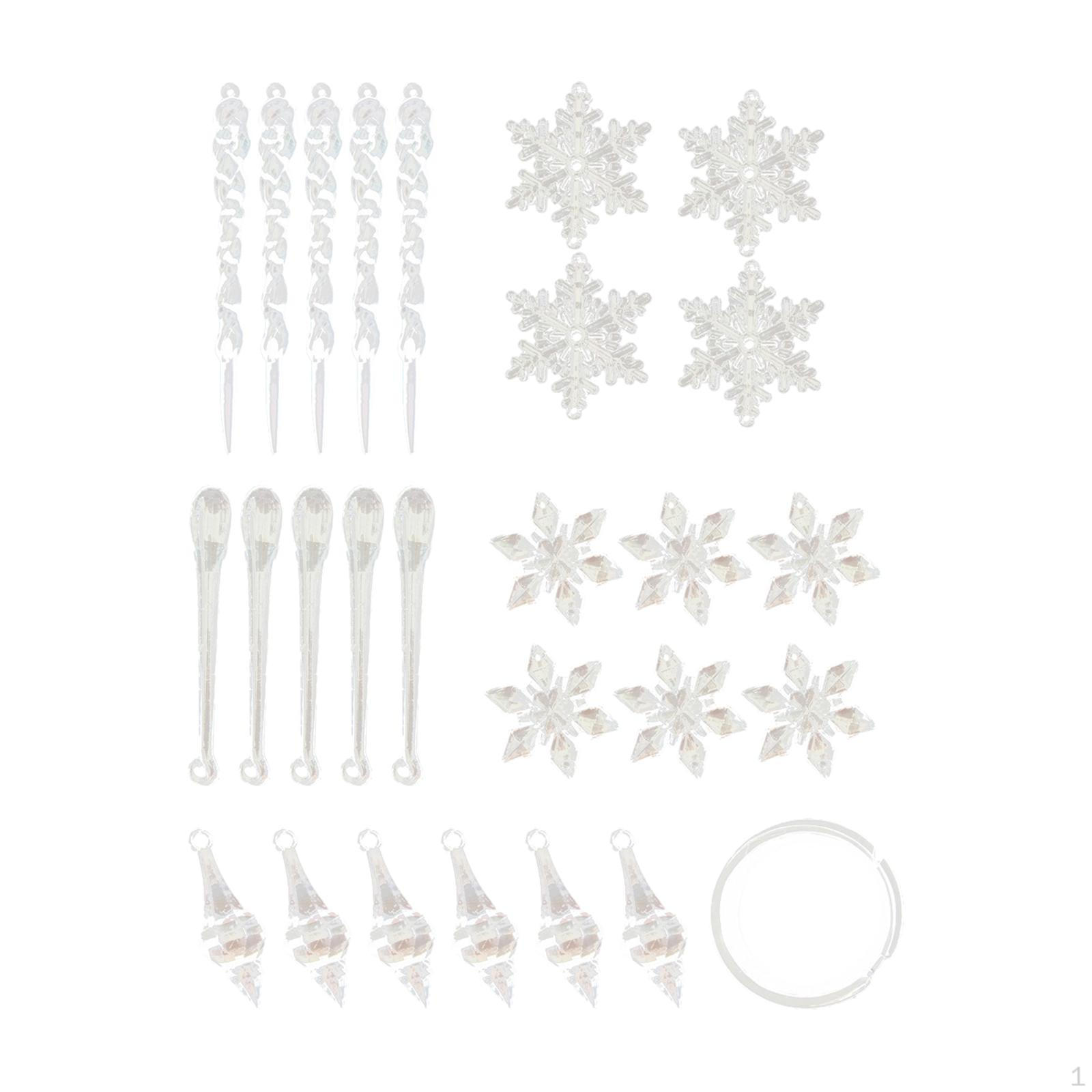 

Украшение для рождественской елки, подвеска-подвеска в виде снежинки для фестиваля Quantity 27