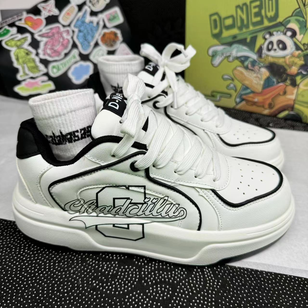 

Tide бренд американские низкие туфли на толстой подошве новые мужские туфли маленькие белые туфли студенческие универсальные спортивные и повседневные туфли детские 36