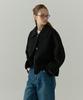 Ostkaka Cashmere Collar Handmade Short Coat Black