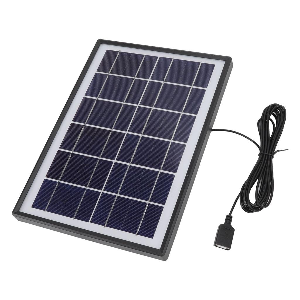 Solar Panel 6W 6V Polycrystalline Silicon Durable Portable Solar Panel Charger for Appliance Phone Lamp