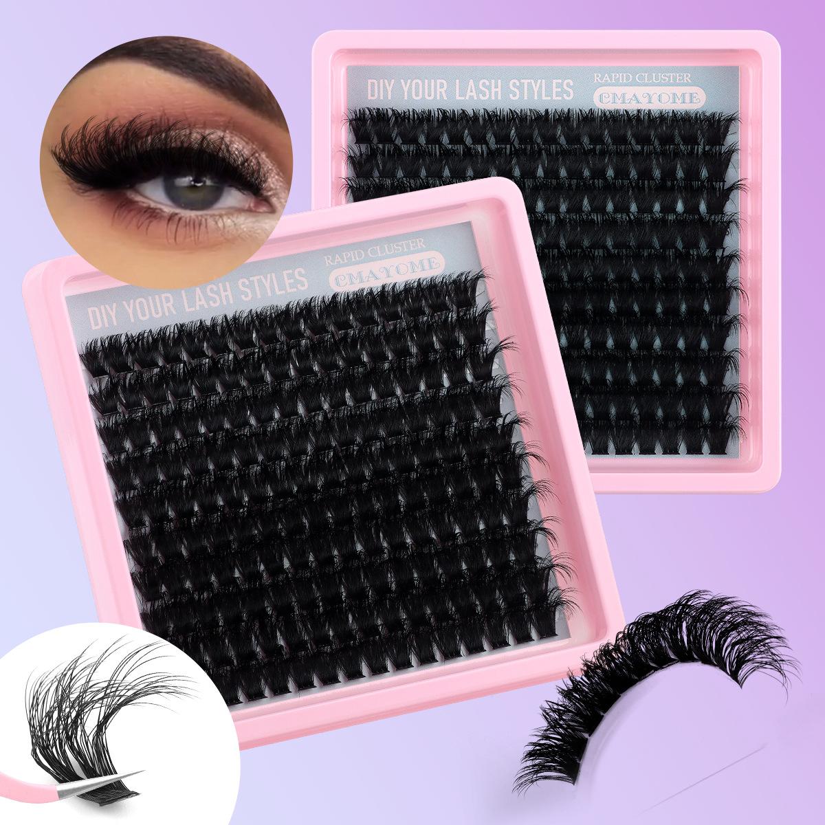 

Толстый Завиток D Завиток Одиночные Пучки Накладные Ресницы 14-20 Мм Активность DIY Сегментированное Наращивание Натуральные Волосы