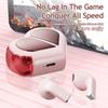 Pink Heart Wireless Earbuds for Girls Cute Small Earphones Hifi Stereo Sound Bluetooth Headsets Touch Control Gaming Handphones