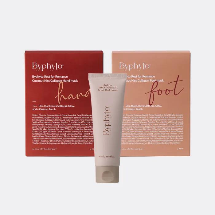 [Byphyto] Byphyto Relax Home Spa 3-Piece Set (Dual Cream + Hand Pack + Foot Pack)