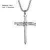 Men Necklace Cross Vintage Accessory Punk Style Men Pendant for Gift