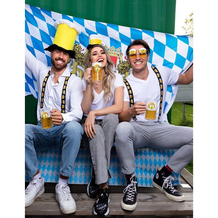 Chapeau haut de forme - Fête de la bière - Jaune - Adulte - Intérieur