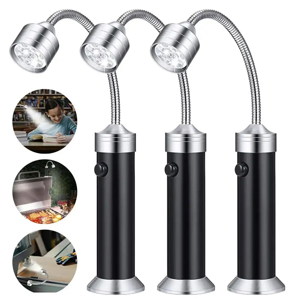 360 Degree Magnetic Portable LED Grill Night Light Lamp Adjustable BBQ Barbecue Grilling Lights Outdoor Grill Lighting Tools