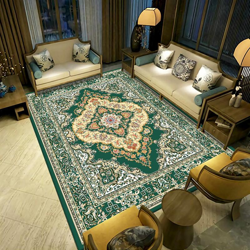 Persian Living Room Carpet  Bedroom Bedside Carpet Retro Ethnic Style Carpet Hotel Home Stay Carpet
