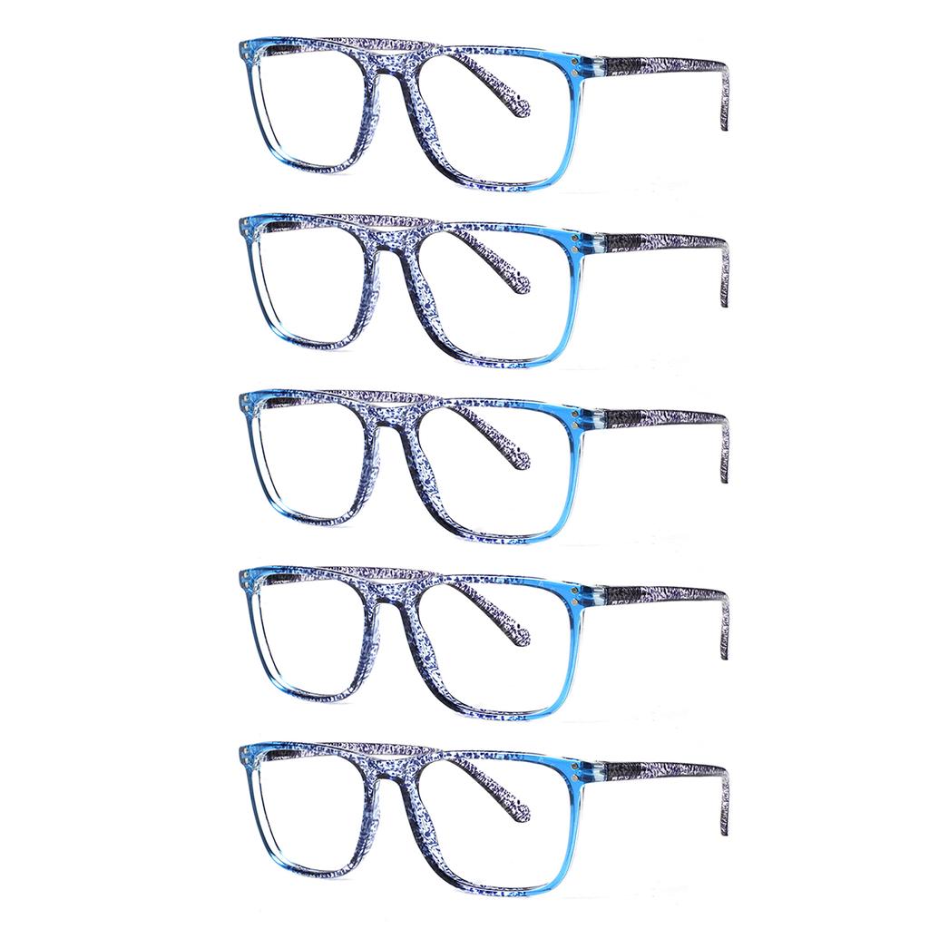 Turezing Reading Glasses Spring Hinge for Men Women High Definition Lenses Lightweight Comfortable Prescription Eyewear
