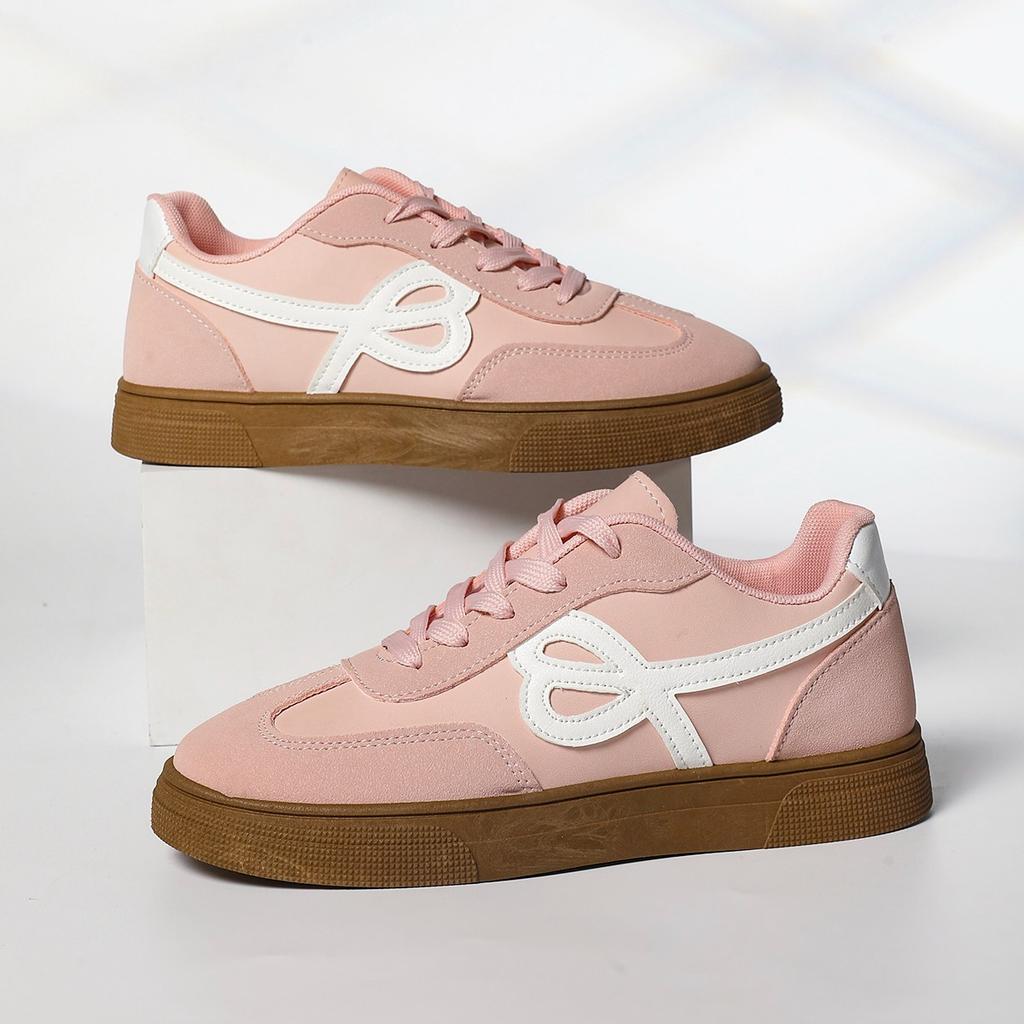 Fashion Women's Flat-bottomed Sneakers Spring and Autumn 2025 Series Fashion Casual Lace-up Comfortable Low-cut Shoes Zapatos De Mujer