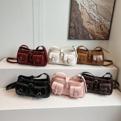 Retro High-end Underarm Bag Women's Commuter Small Square Bag New Spring and Summer Fashion Casual Shoulder Messenger Bag
