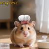 Pet Accessories Adjustable Hamster Chef Hat Breathable Comfortable Hamster Cosplay Hat Decorative Pet Costume Hat Pet Show