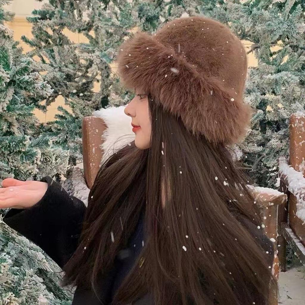 Mongolian Hats, Women's Hats, Autumn and Winter Hats, Warm Hats, Ear-protecting Hats, Simple Ones, Basin Hats, Warm Hats