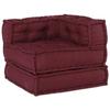 VidaXL Modular Pouf Brown 70x70x54 Fabric, Sofa, Convertible Sofa, Fabric Sofa, Modular Sofa, Pallet Cushion, 4019029