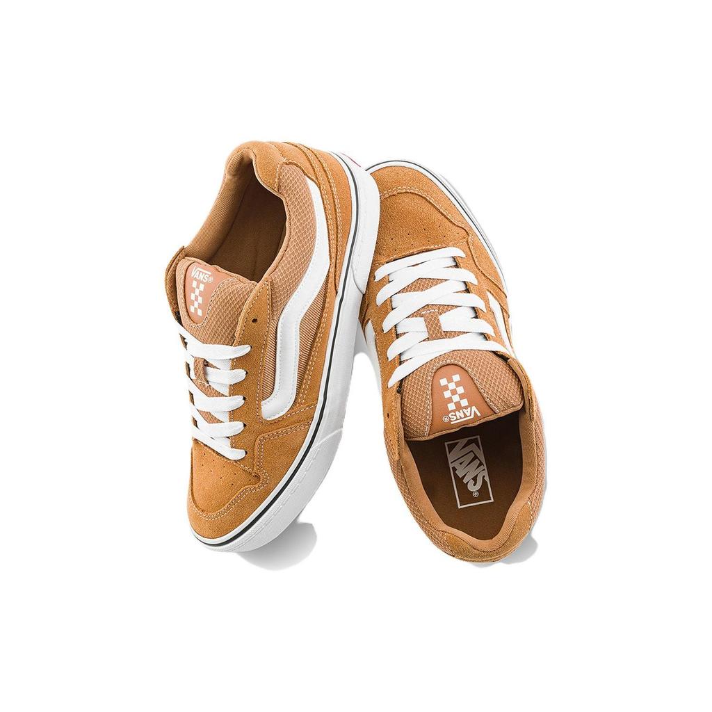 Vans Caldrone Casual Retro Durable Breathable Low-Top Skate Shoes Men Sneakers Brown VN000CXZ1OU
