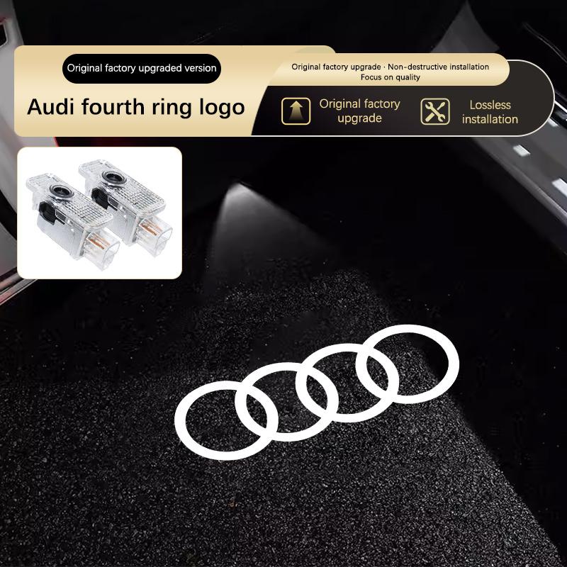 For Audi A4 B5 B6 B7B8 A1 A3 8V 8P 8L A6 C5 C6 C7 A5 A7 A8 Q3 Q5 Q7 TT S3 S6 Sline Quattro Led Car Logo Laser Welcome Door Light