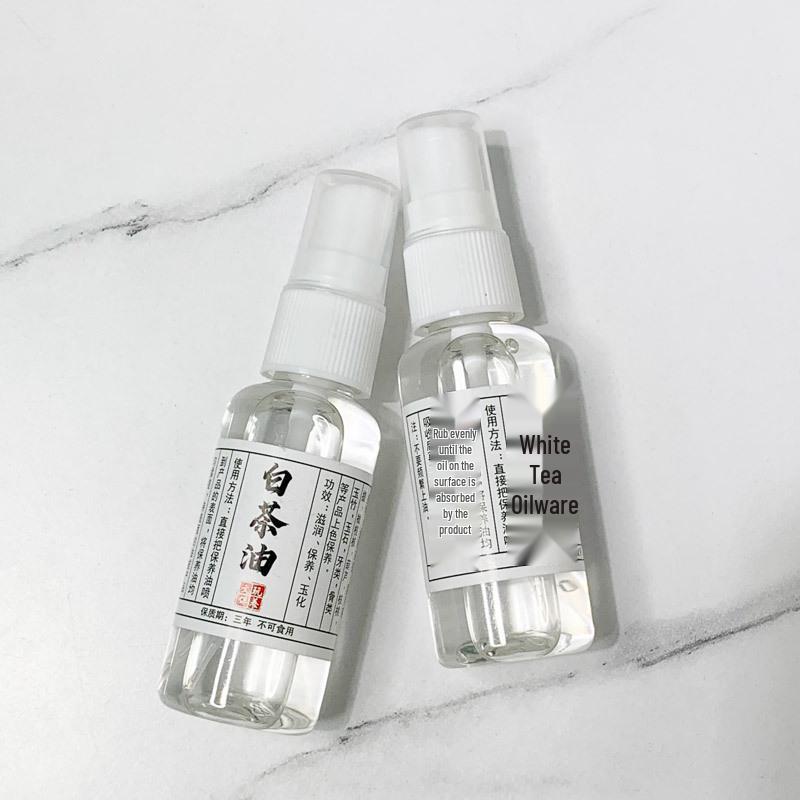 Natural White Camellia Oil for Jade: 30ml Stone Polishing and Stringing Solution