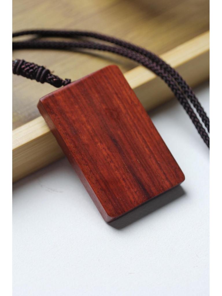 Indonesian Rosewood & Blood Sandalwood Peace Amulet Car Pendant for Men & Women