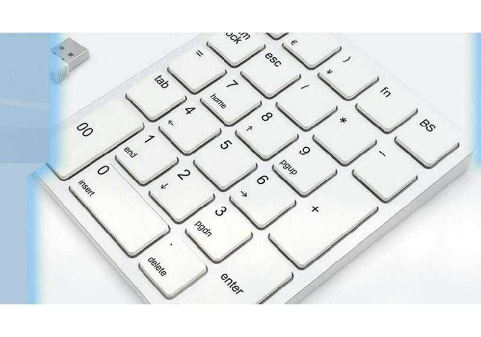 JOMAA 2.4G Wireless Rechargeable Compact Silent Keyboard for Office Use
