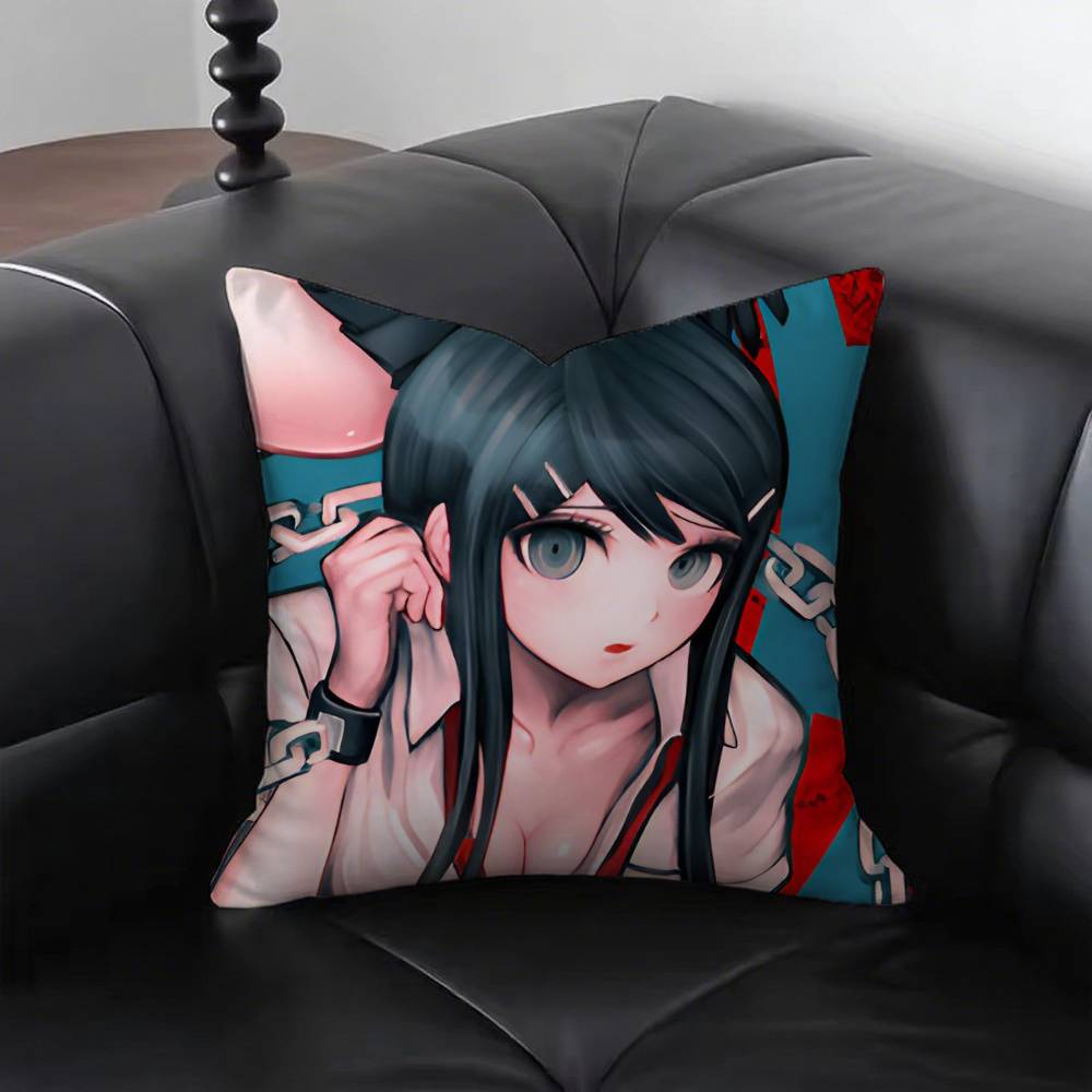 Anime Danganronpas Pillow Case Fashion Square Pillowcase Bedroom Sofa Room Ins Decoration Leisure