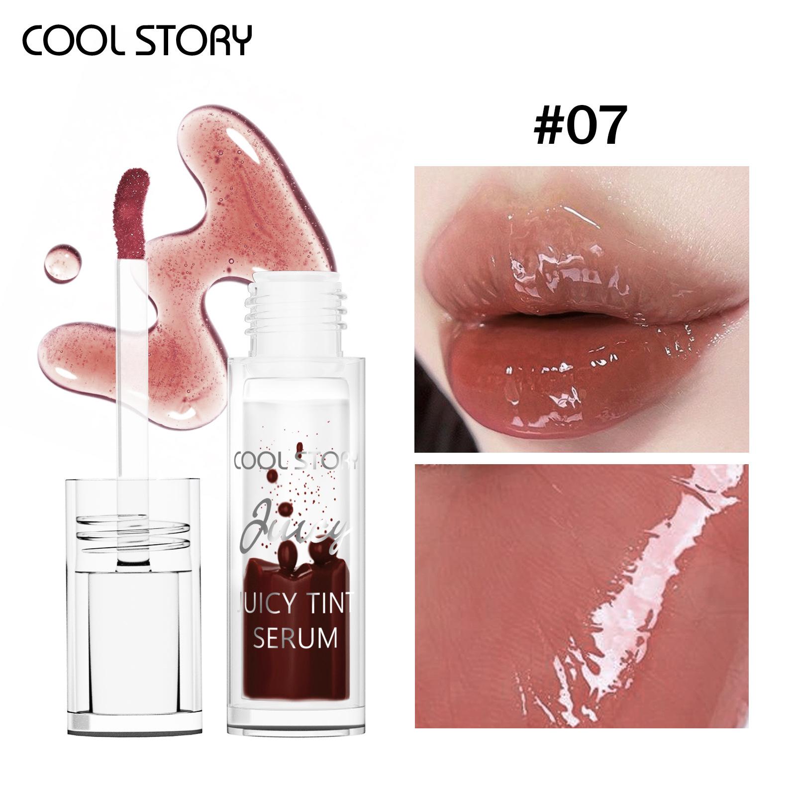 Spiegel Lipgloss Saft Lippenfärbende Flüssigkeit Kirsch Lipgloss Feuchtigkeitsspendend und Lang anhaltend Lippen Make-up