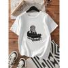 Damskjorta Jessica Fletcher Mord hon skrev TV-program T-shirt Vem dog Slogan Casual med Namntryck för Fans Geometriskt Mönster