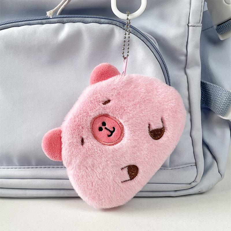 Capybara Plush Coin Purse Travel Cosmetic Storage Bag Doll Red Envelope Girlfriend Data Pack Ornament Bag Pendant Couple Gifts