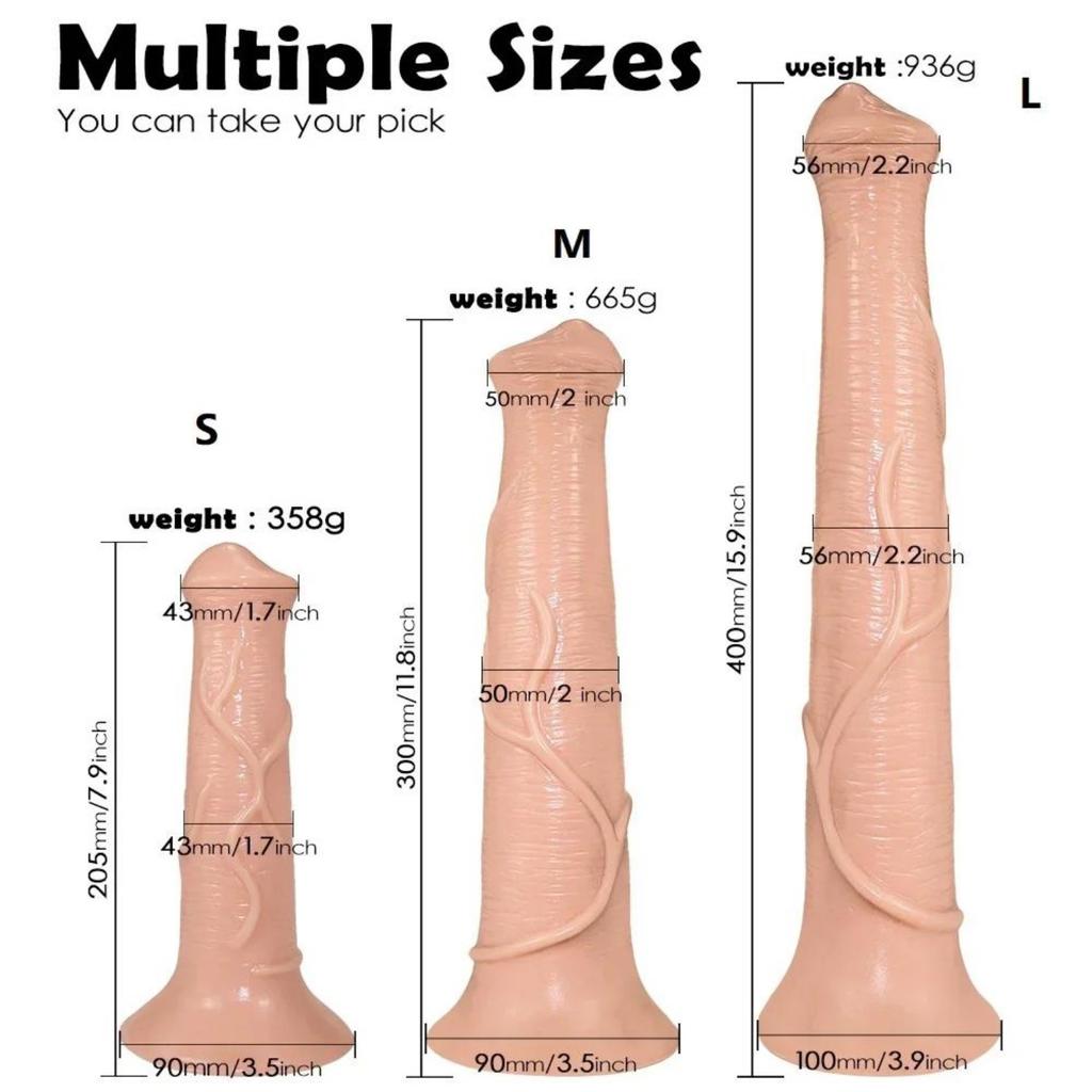 Super Large Realistic Horse Monster Dildo Big Long Dildos with Strong Suction Cup PVC Huge Adult Sex Toys for Men Women Anal Vaginal Masturbation