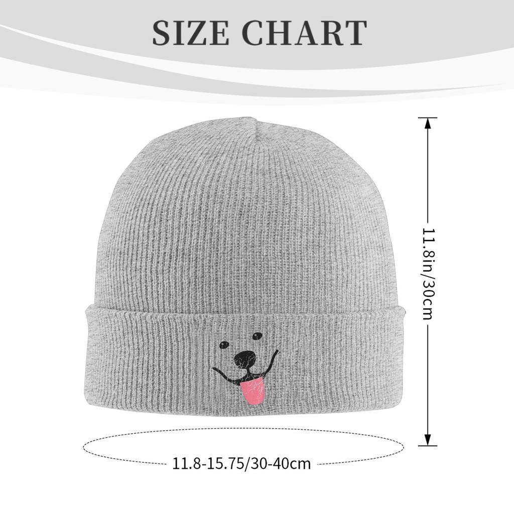 Funny Samoyed Winter Skullies Beanies Hat Warm Autumn Knitted Hats Bonnet Caps for Women Men