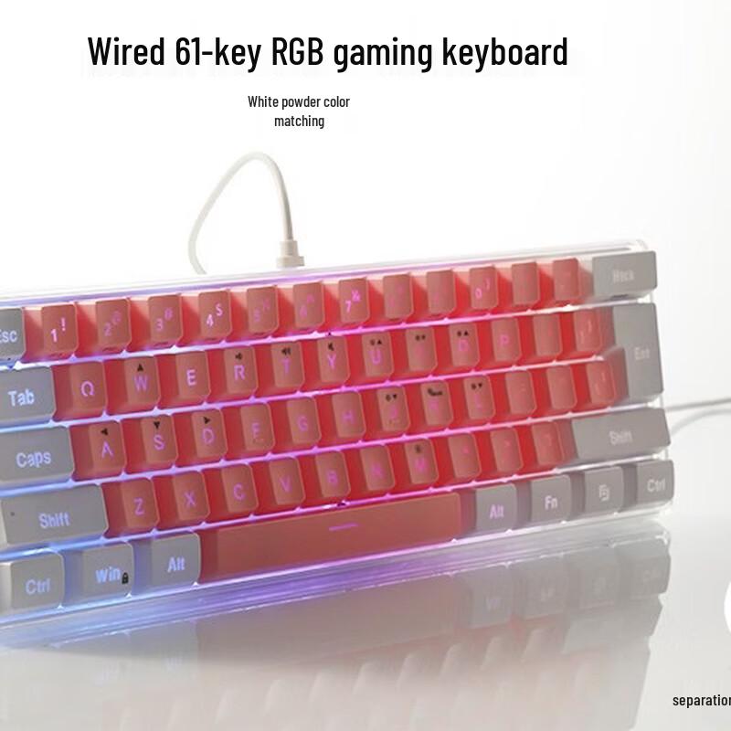 OLOEY K401 61-Key RGB Wired Gaming Keyboard