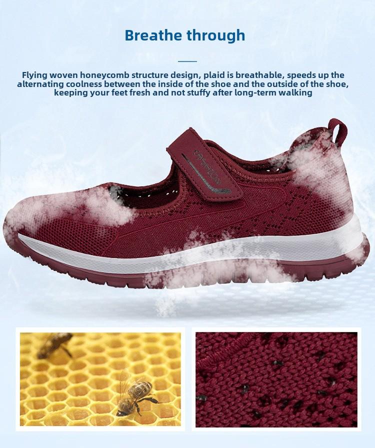 Women's Mesh Breathable Casual Shoes - Lightweight, Soft Bottom Travel Shoes for Women