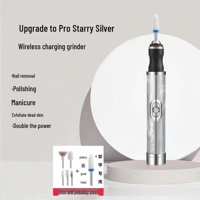 Portable Rechargeable Nail Grinder & Polisher - Professional Manicure Tool for Dead Skin Removal
